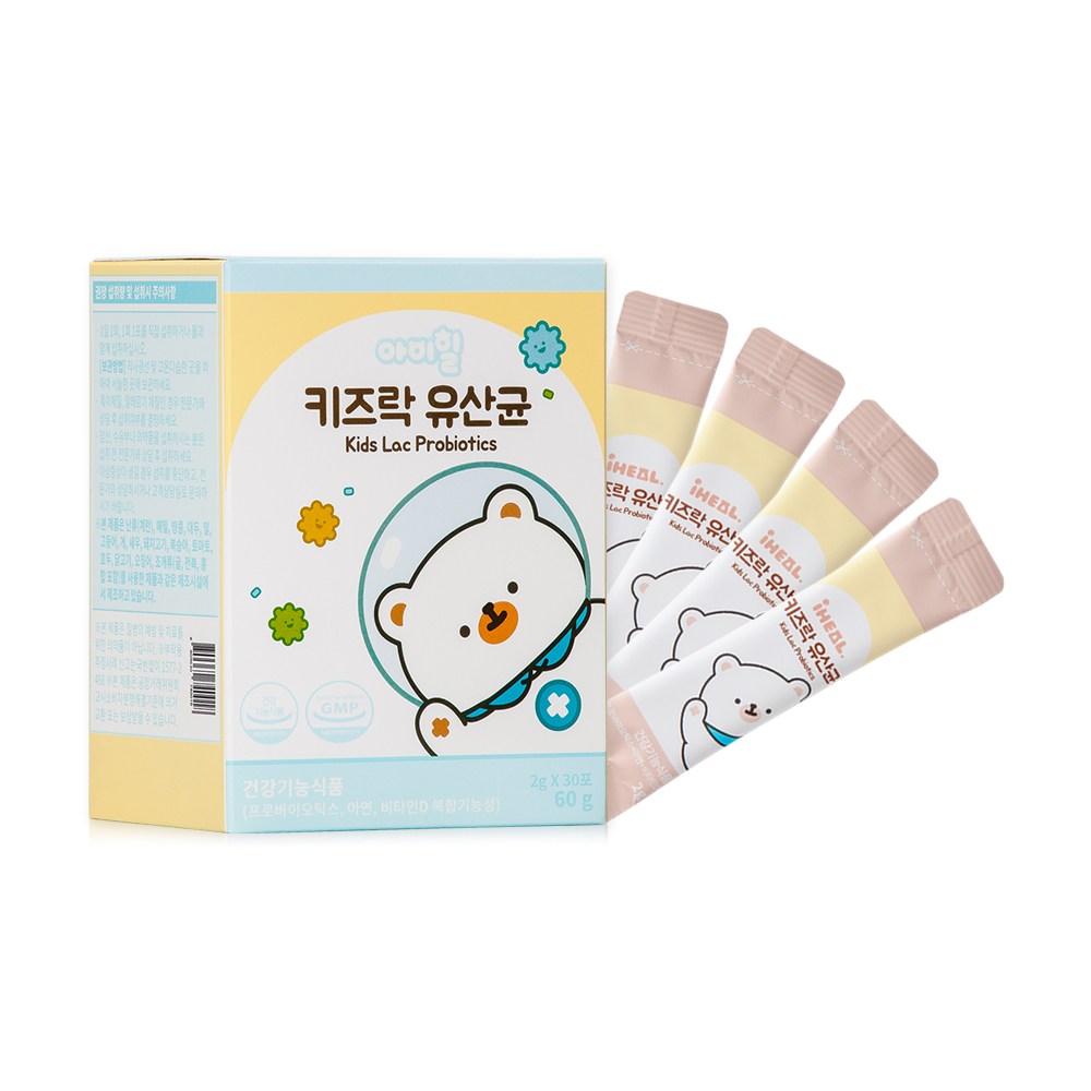 <b>아이힐</b> 키즈락 유산균 2g x 30포, 1개