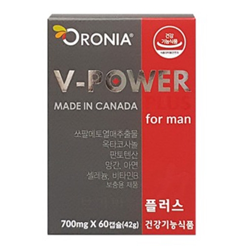 오로니아 브이파워 플러스 700mg x 60캡슐, 1개