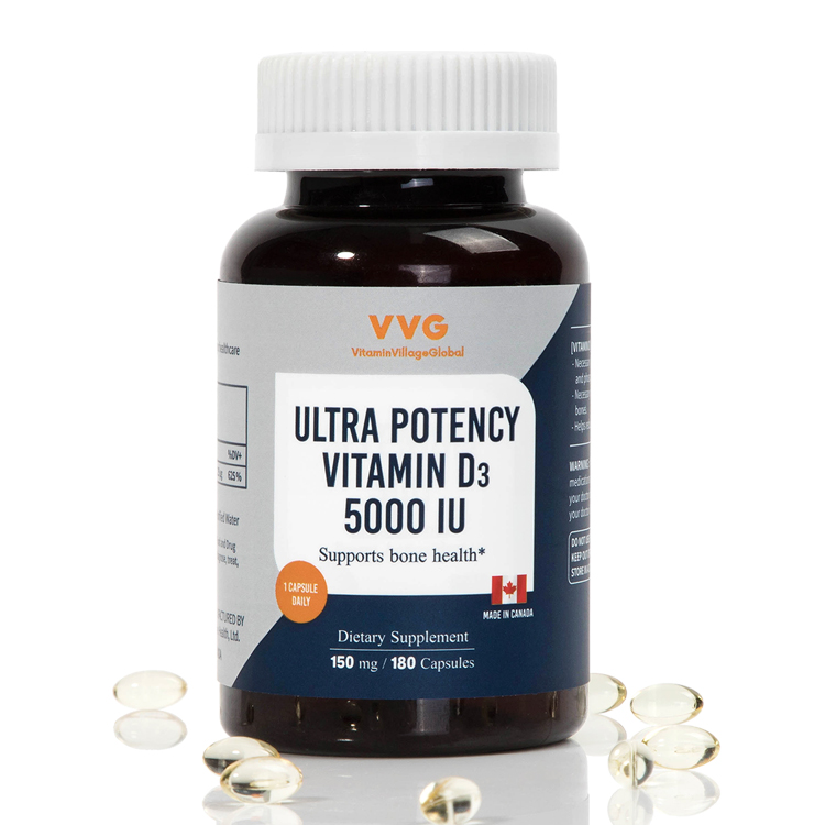 비타민마을 울트라 포텐시 <b>비타민D</b>3 5000IU 150mg x 180캡슐, 2개