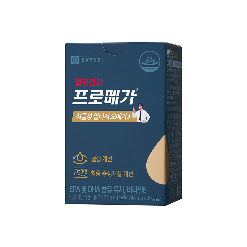 <b>프로메가</b> 식물성 알티지 오메가3 744mg x 30캡슐, 6개