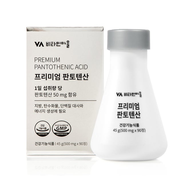 비타민마을 프리미엄 <b>판토텐산</b> 500mg x 90정, 2개