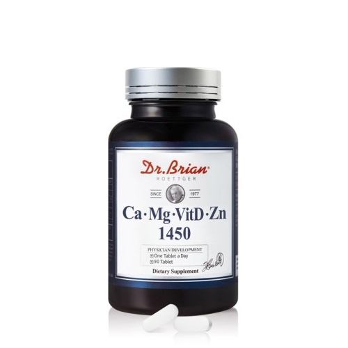 닥터브라이언 칼슘 마그네슘 비타민D 아연 1450 1450mg x 90정, 2개
