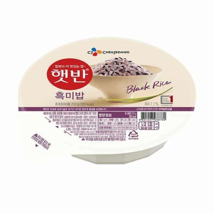 CJ제일제당 햇반 흑미밥 210g, 36개