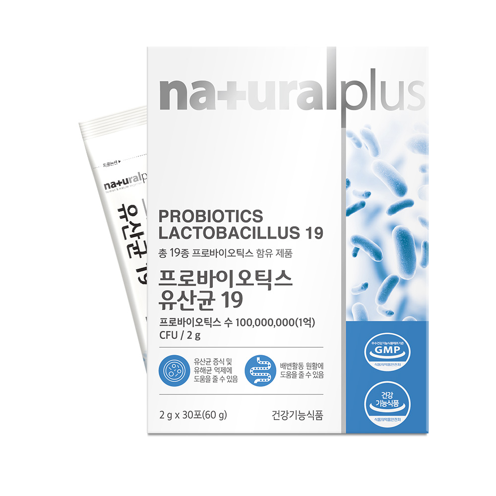 내츄럴플러스 프로바이오틱스 유산균19 2g x 30포, 6개