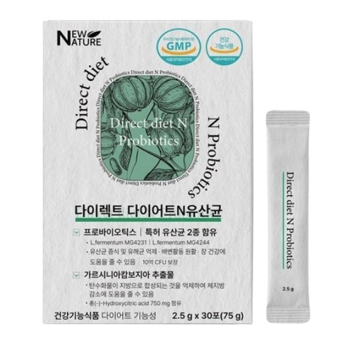 뉴네이처 다이렉트 다이어트N유산균 2.5g x 30포, 1개
