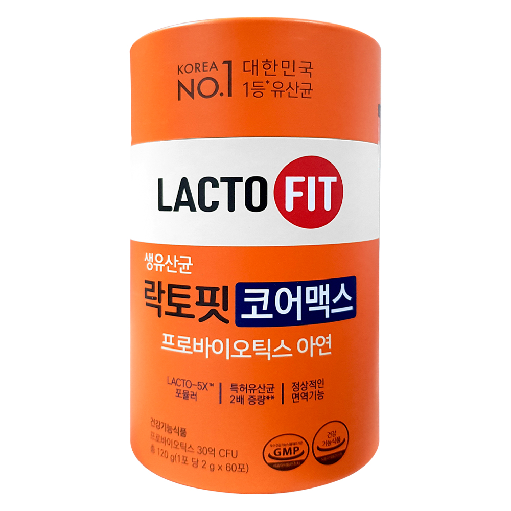 종근당<b>건강</b> 생유산균 락토핏 코어맥스 2g x 60포, 2개