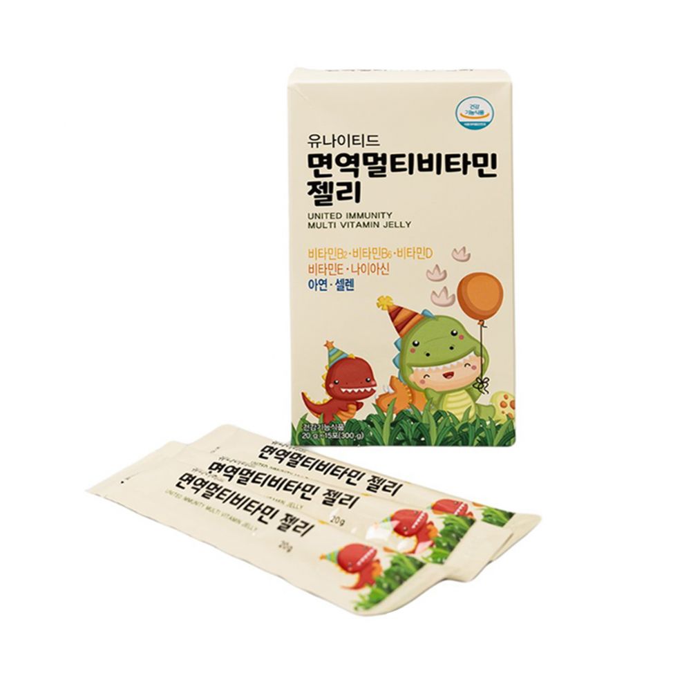 유나이티드 면역 멀티비타민 젤리 20g x 15포, 2개