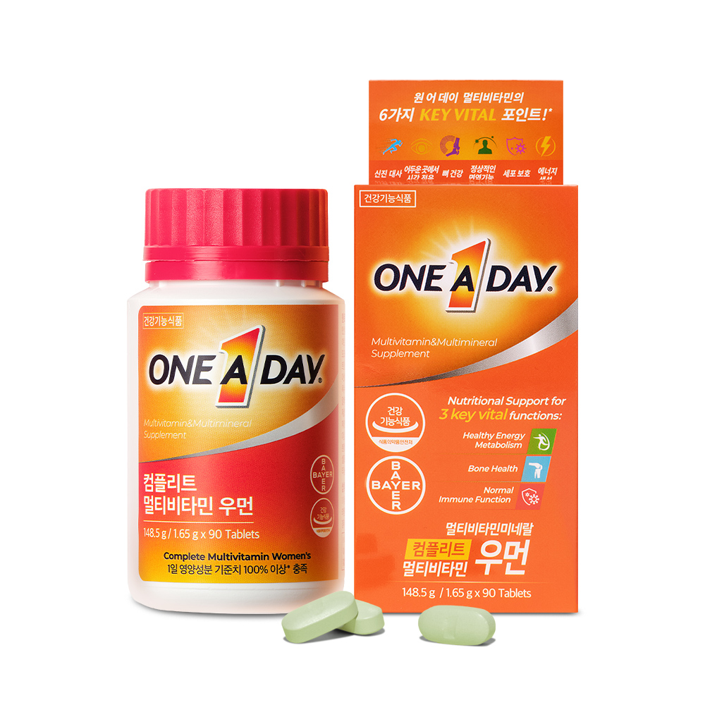 원어데이 <b>컴플리트 멀티</b>비타민 우먼 1.65g x 90정, 1개