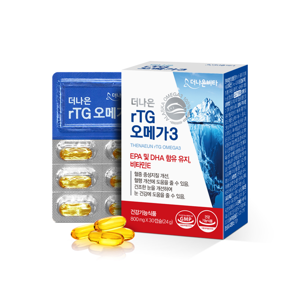 더나은비타 더나은 rTG 오메가3 800mg x 30캡슐, 3개