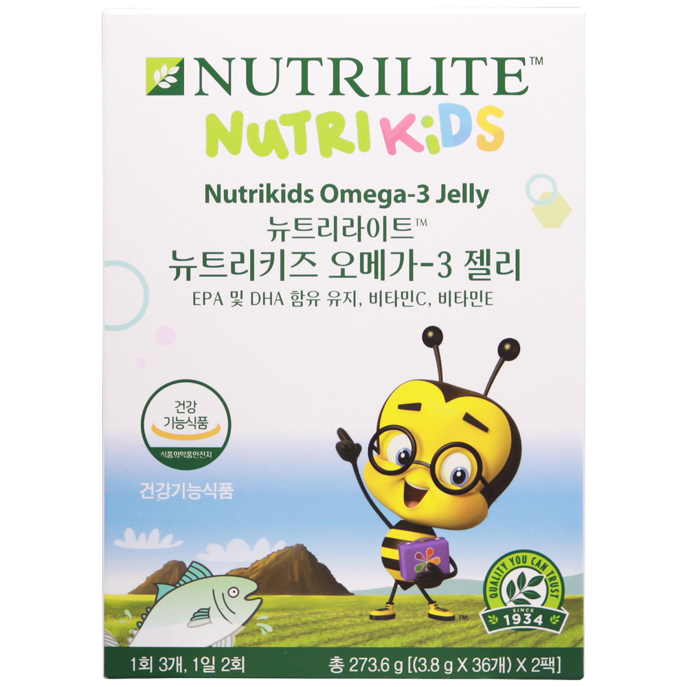 <b>뉴트리</b>라이트 <b>뉴트리</b>키즈 <b>오메가</b>3 젤리 3.8g x 72구미, 1개