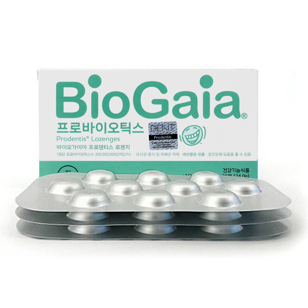 <b>바이오가이아</b> 프로덴티스 로젠지 구강유산균 800mg x 30정, 6개