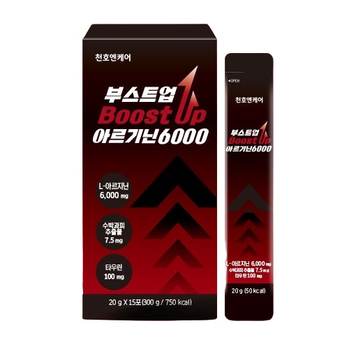 천호엔케어 <b>부스트업 아르기닌6000</b> 20g x 15포, 3개
