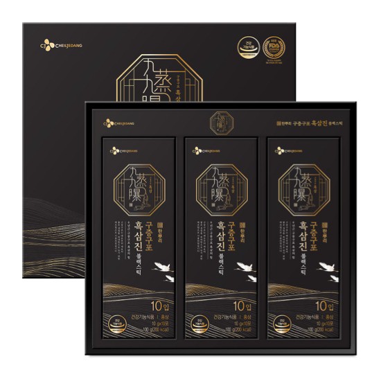 <b>한뿌리 구증구포 흑삼진 블랙 스틱 10g</b> x 30포, 1개