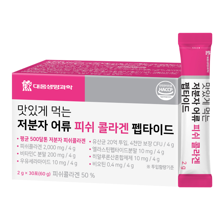 대웅생명과학 맛있게 먹는 저분자 어류 피쉬 콜라겐 펩타이드 2g x 30포, 1개