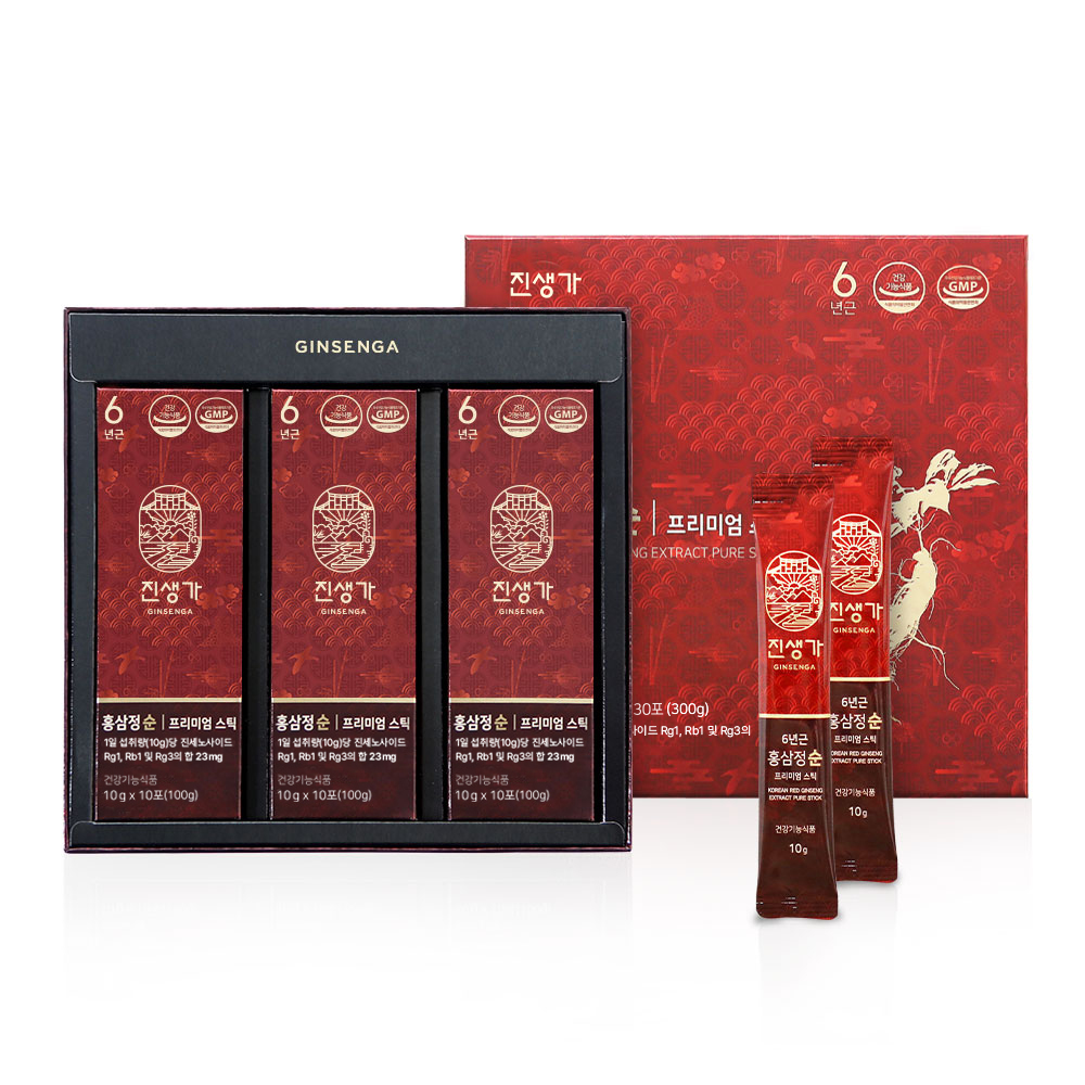 진생가 홍삼정 순 프리미엄 스틱 10g x 30포, 1개
