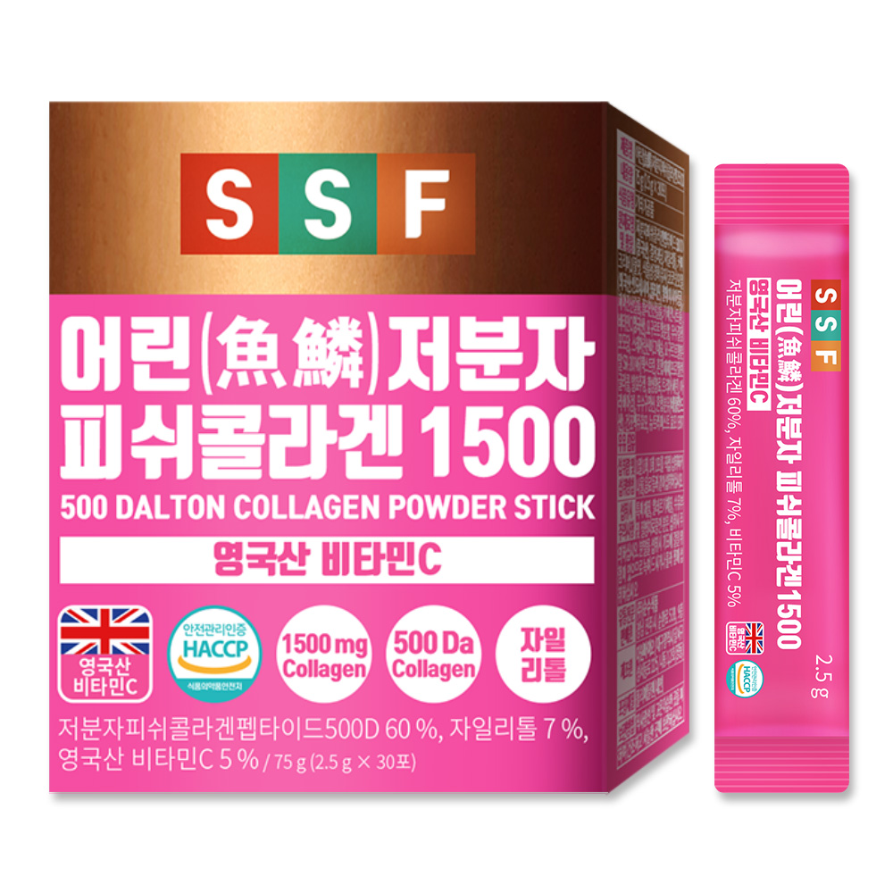 순수식품 어린 저분자 피쉬콜라겐1500 2.5g x 30포, 4개