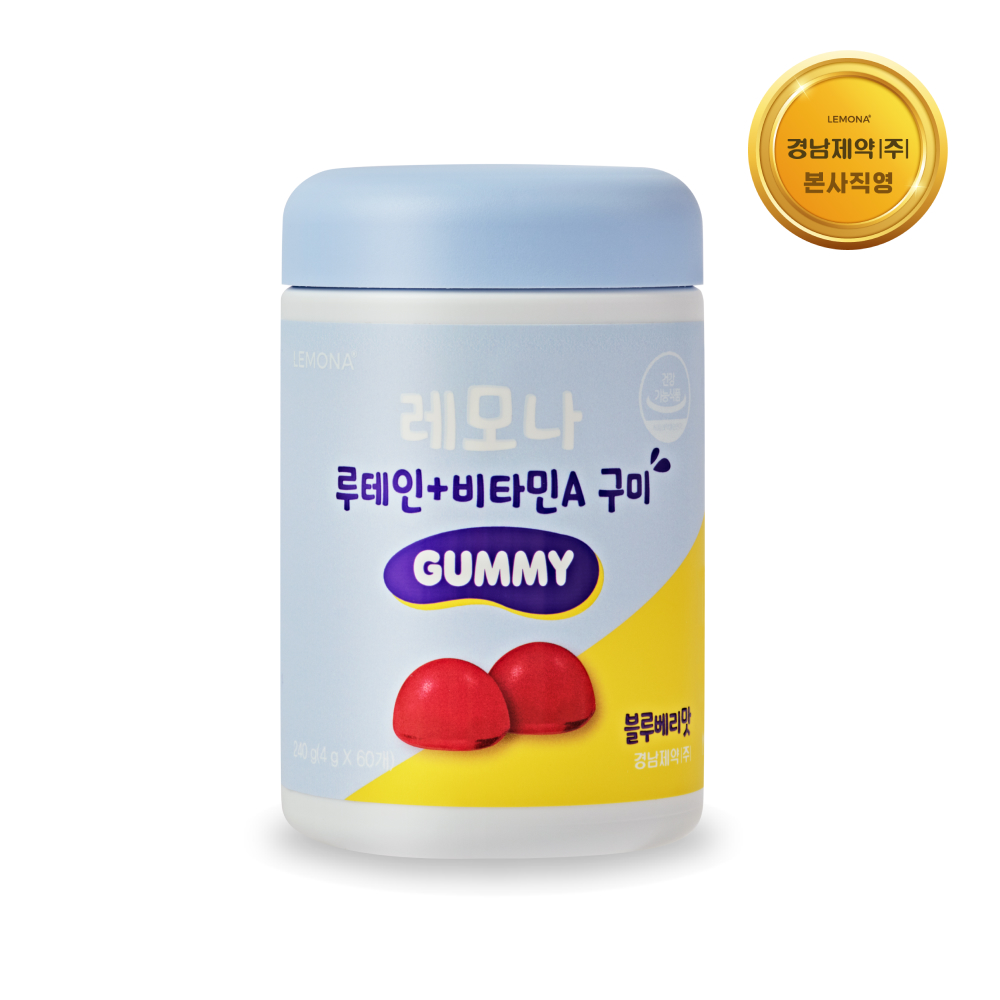 레모나 <b>루테인</b> 비타민A 구미 4g x 60구미, 2개
