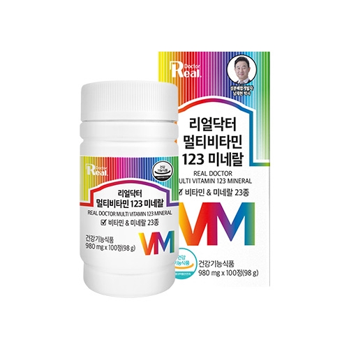 <b>리얼닥터</b> 멀티비타민 123 <b>미네랄</b> 980mg x 100정, 2개