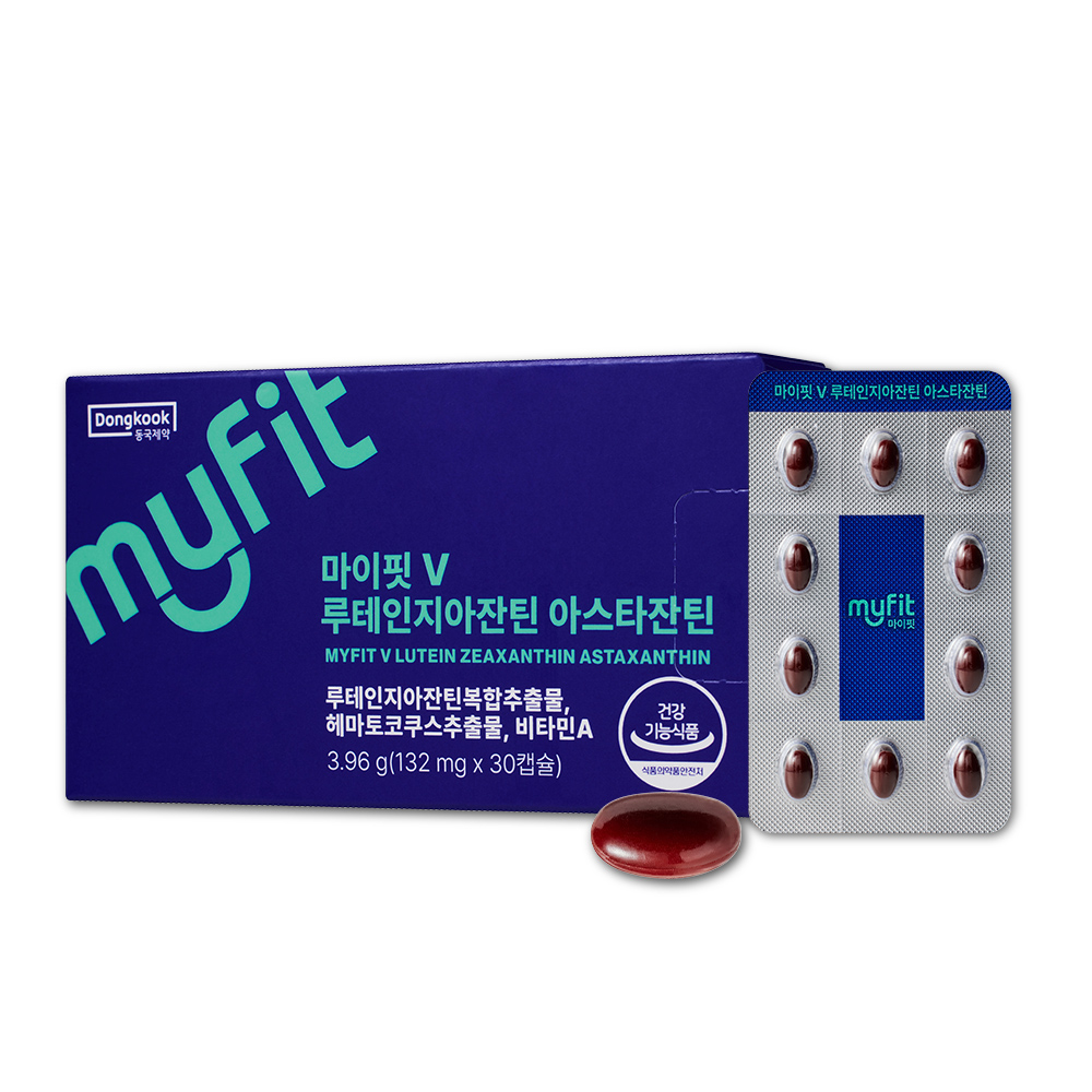 동국제약 마이핏V 루테인지아잔틴 아스타잔틴 32mg x 30캡슐, 3개