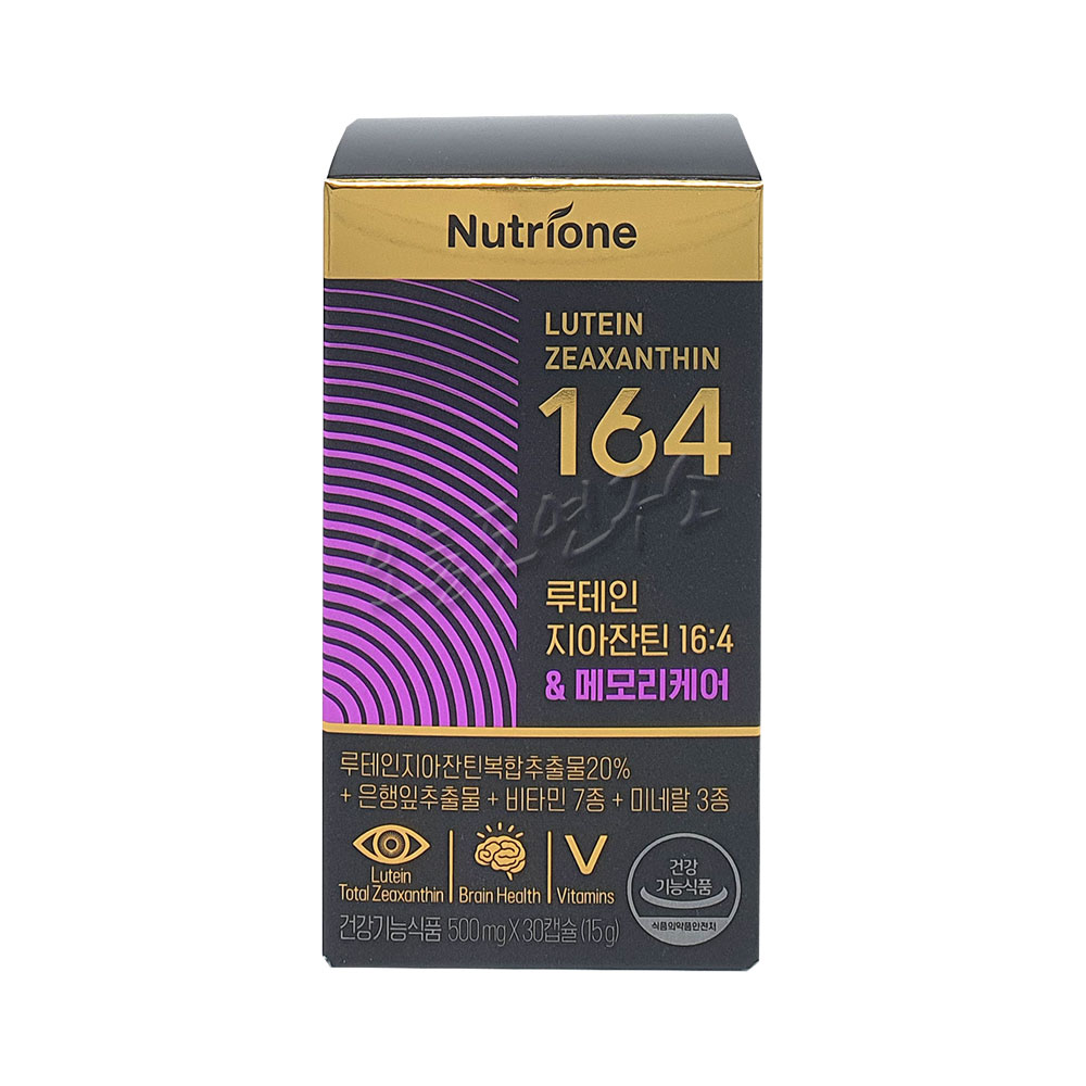 뉴트리원 <b>루테인</b> 지아잔틴 164 메모리케어 500mg x 30캡슐, 6개