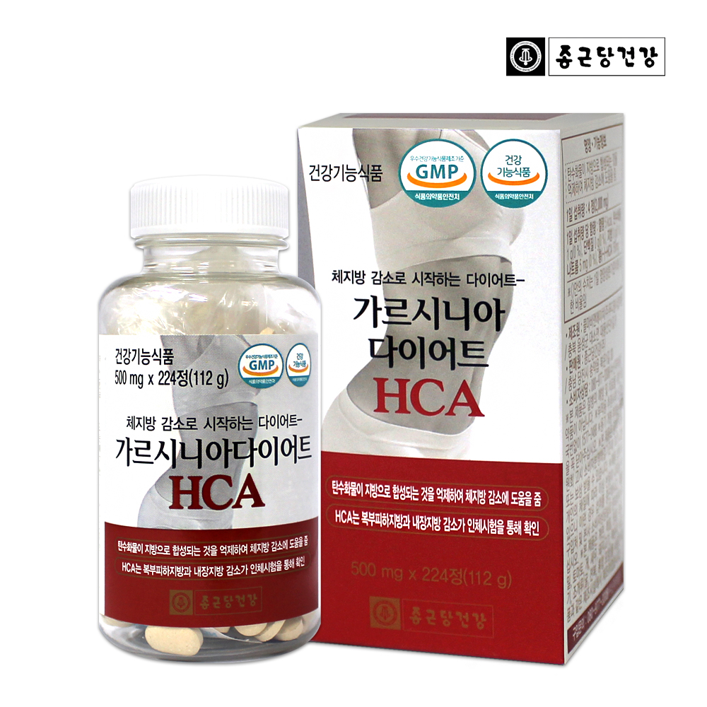 종근당건강 가르시니아 다이어트 <b>HCA</b> 500mg x 224정, 1개