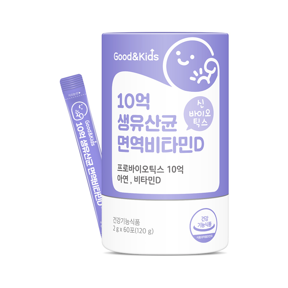 내츄럴플러스 10억 생유산균 면역비타민D 2g x 60포, 2개