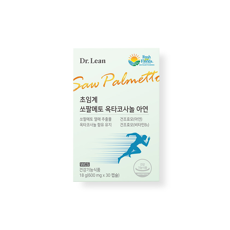 닥터린 초임계 쏘팔메토 옥타코사놀 아연 600mg x 30캡슐, 4개