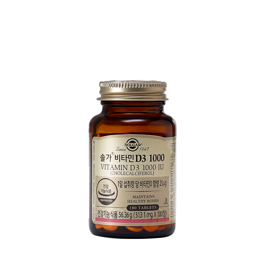 솔가 <b>비타민D3</b> 1000IU 313.1mg x 180정, 1개