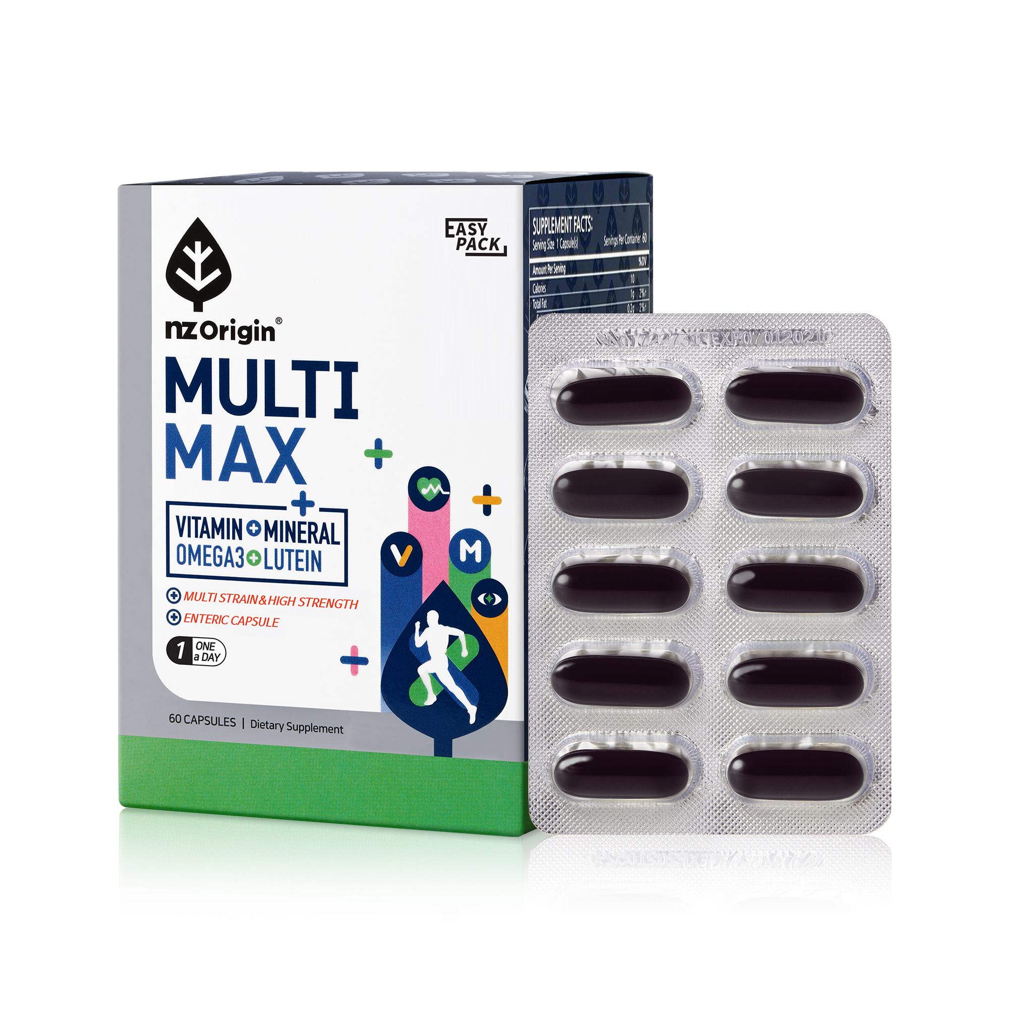 <b>엔젯오리진</b> 멀티맥스 1050mg x 60캡슐, 1개