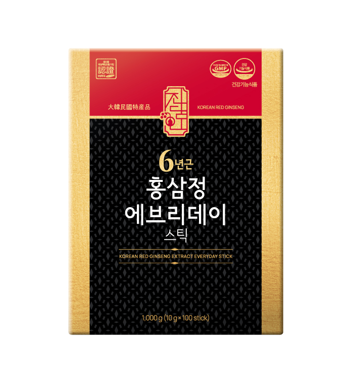 진담인 <b>6년근 홍삼정</b> 에브리데이 <b>스틱 10g</b> x 100포, 1개