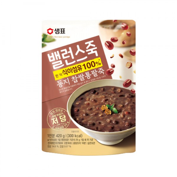 샘표 샘표 밸런스죽 동지 찹쌀통팥죽 성분 분석