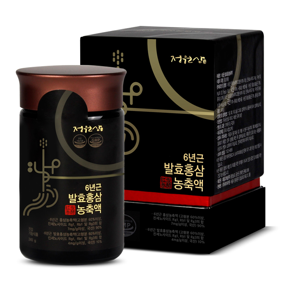정원삼 6년근 발효<b>홍삼농축액 240g</b>, 1개