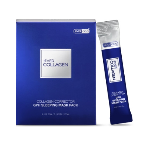 에버콜라겐 콜라겐 코렉터 지피에이치 슬리핑 마스크 팩 60ml, 2개