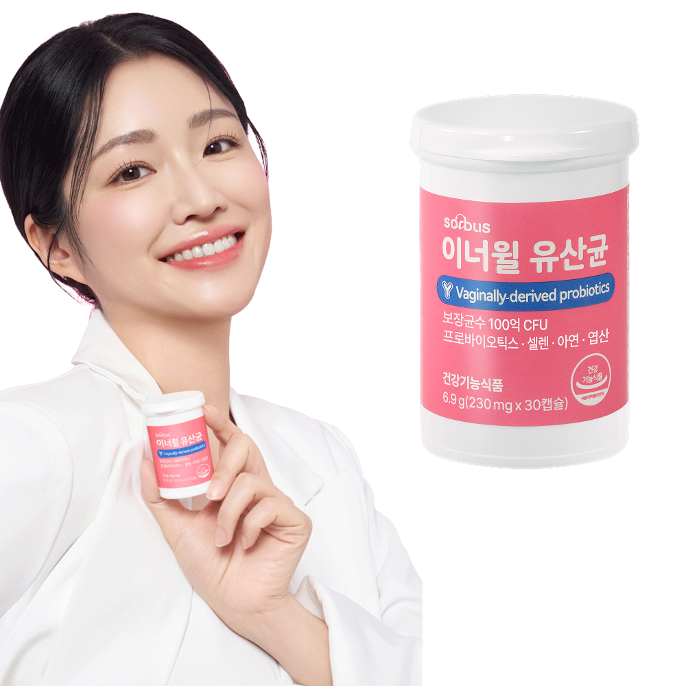 <b>소버스</b> 이너윌 유산균 170mg x 30캡슐, 1개