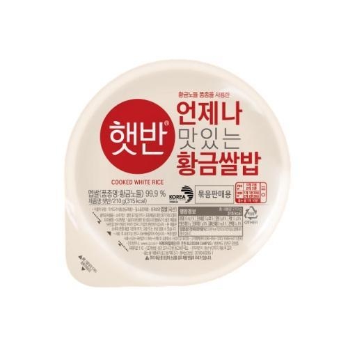 CJ제일제당 햇반 황금 쌀밥 210g, 36개