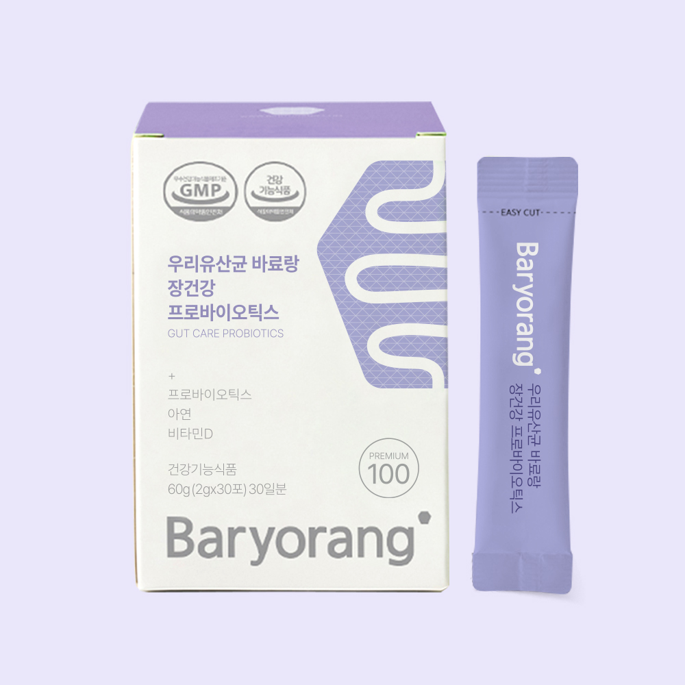 우리유산균 바료랑 장건강 프로바이오틱스 2g x 30포, 1개