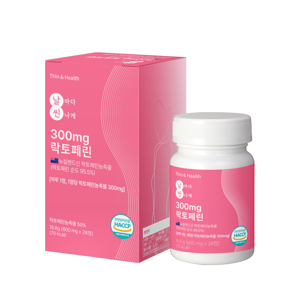 날마다 씬나게 300mg <b>락토페린</b> 600mg x 28정, 4개