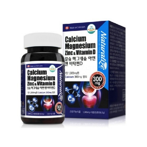 네추럴라이즈 칼슘 마그네슘 아연 앤 비타민D 1305mg x 120정, 1개