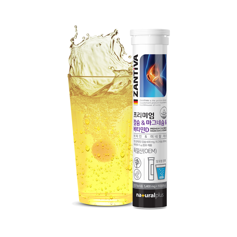 내츄럴플러스 프리미엄 칼슘 마그네슘 비타민D 5400mg x 15정, 1개