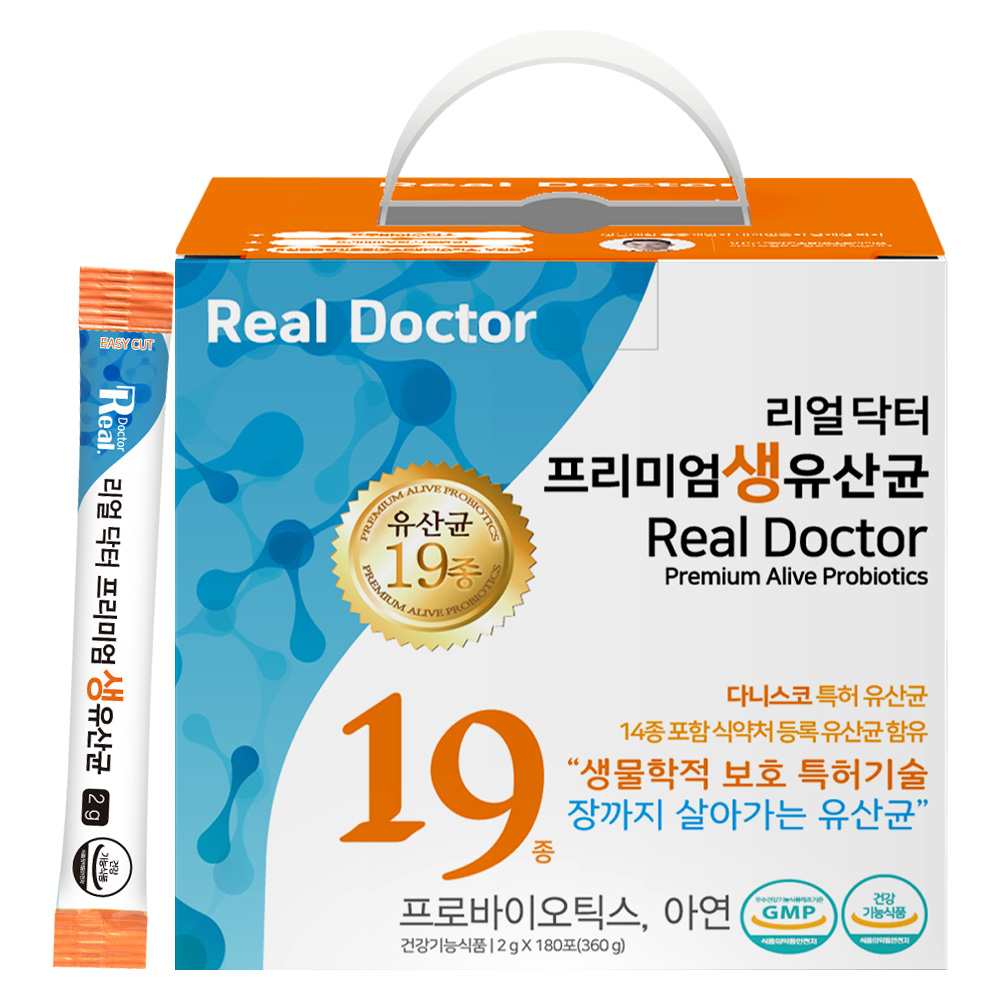 <b>리얼닥터</b> 프리미엄 생유산균 2g x 180포, 1개