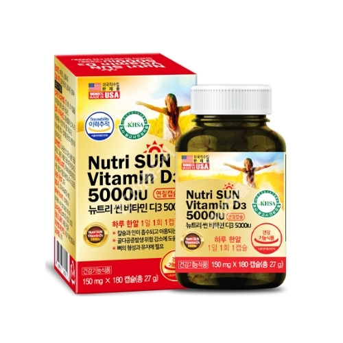<b>뉴트리</b>썬 비타민D3 2000IU 150mg x 180캡슐, 1개