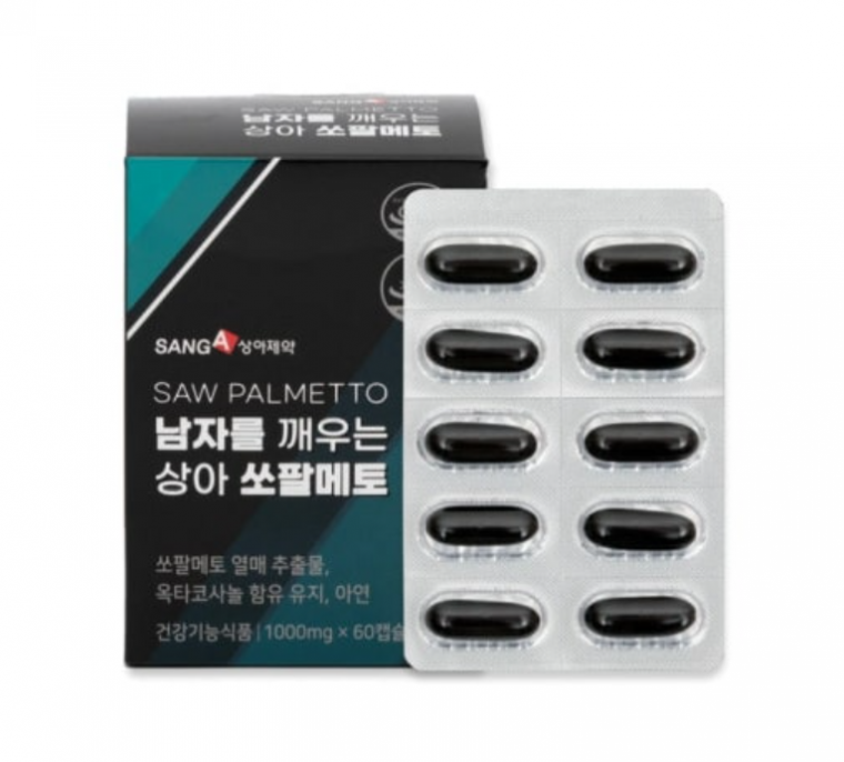 상아제약 남자를 깨우는 상아쏘팔메토 1000mg x 60캡슐, 2개