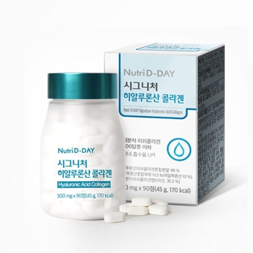 <b>뉴트리디데이 시그니처 히알루론산 콜라겐</b> 500mg x 90정, 1개