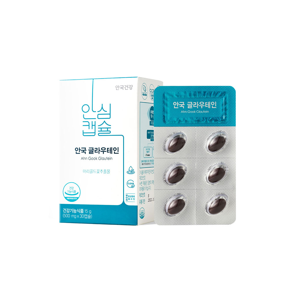 <b>안국</b>건강 <b>글라우테인</b> 500mg x 30캡슐, 2개