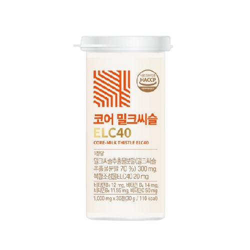 <b>코어업</b> 코어 밀크씨슬 ELC40 1000mg x 30정, 2개