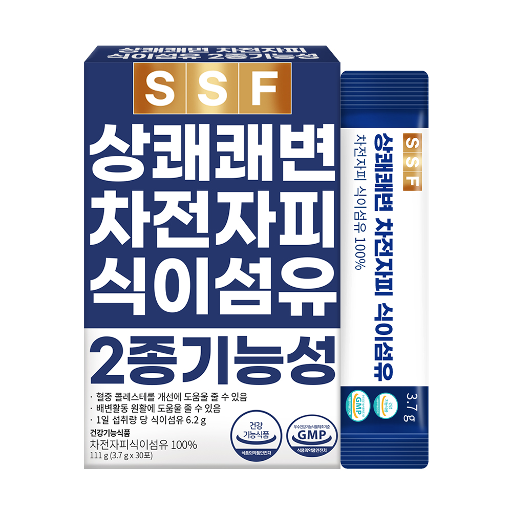 순수식품 상쾌쾌변 <b>차전자피 식이섬유</b> 4.8g x 30포, 4개