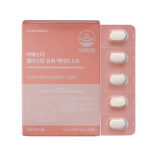 에스더포뮬러 여에스더 <b>엘라스틴</b> 슈퍼 액티브 2.0 400mg x 14정, 1개