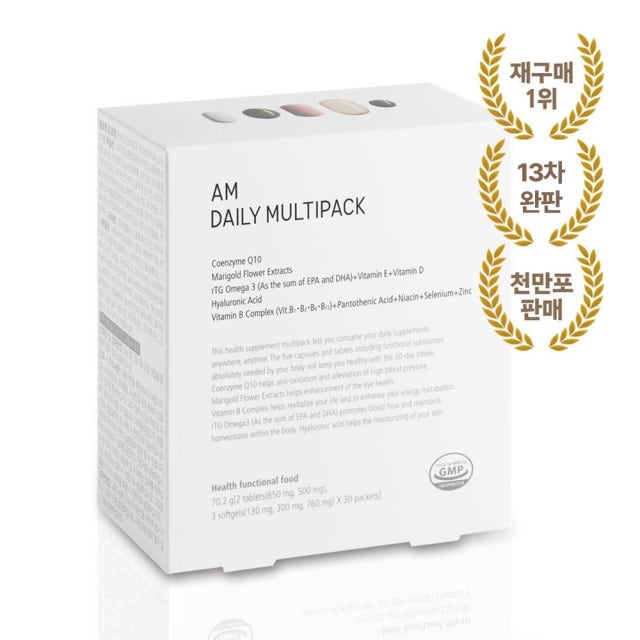 에이엠데일리멀티팩 에이엠 데일리 멀티팩 2340mg x 30포, 1개