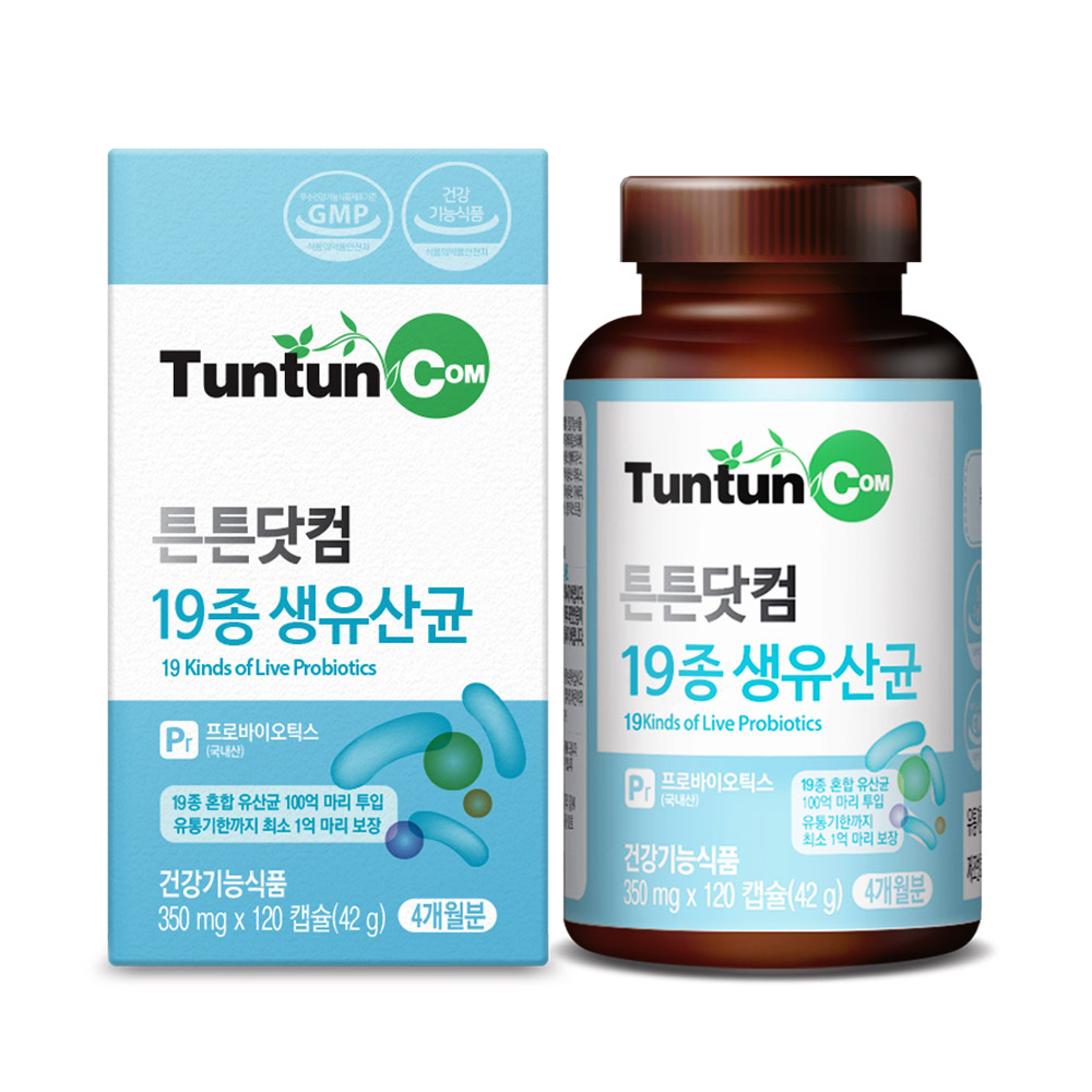 튼튼닷컴 19종 생유산균 350mg x 120캡슐, 1개