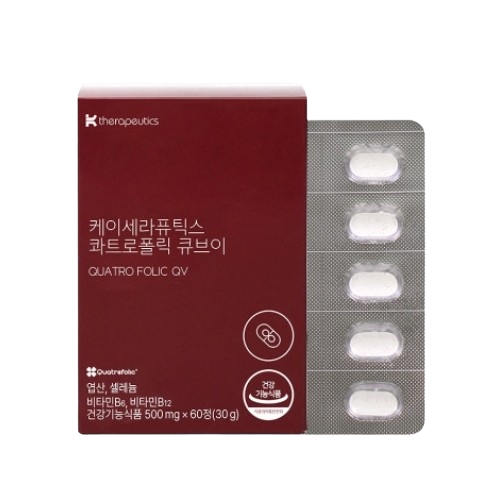 <b>케이</b>세라퓨틱스 콰트로 폴릭 큐브이 500mg x 60정, 1개